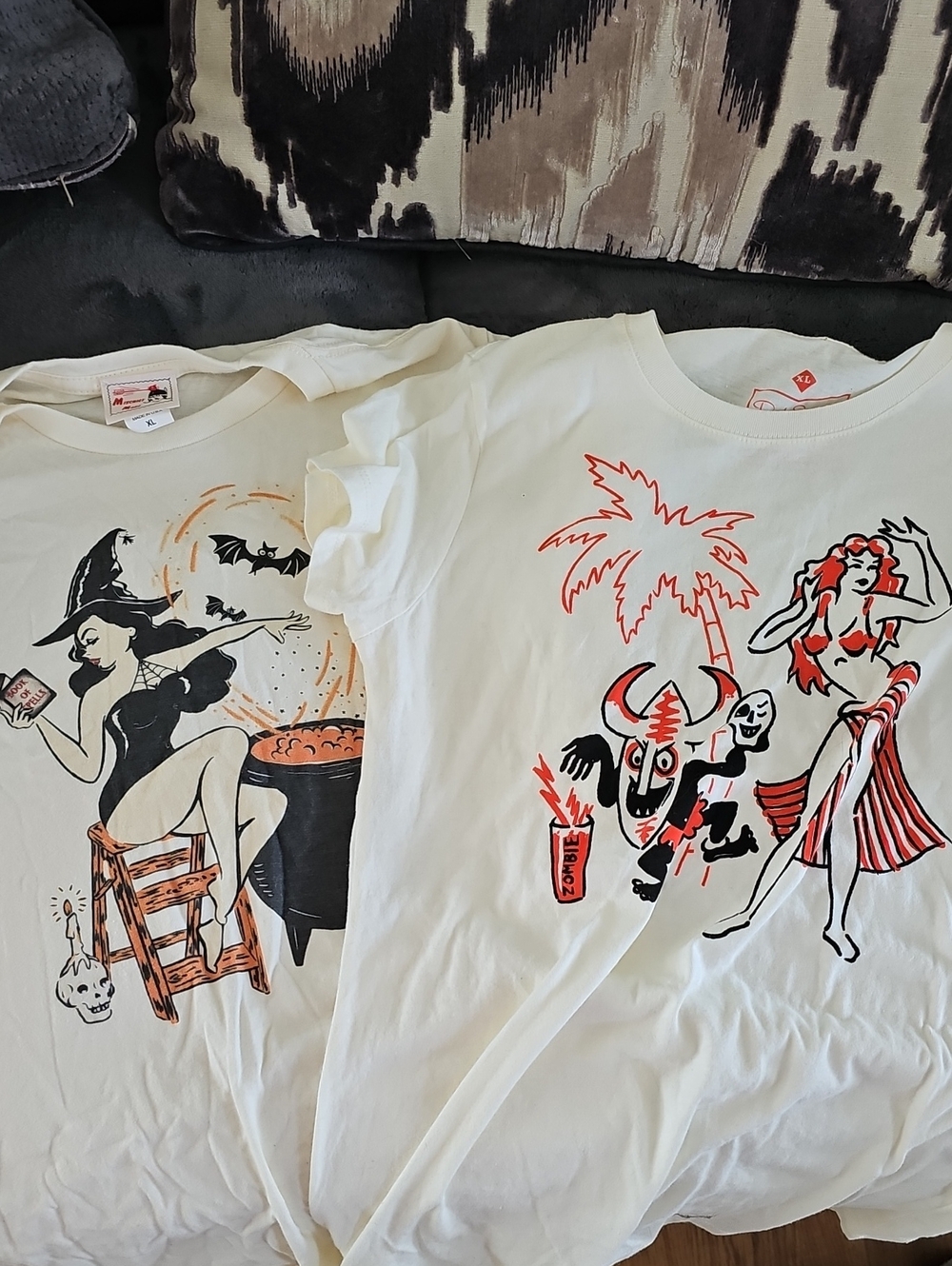 Mishief Made & Rock Steady Pinup Tshirts HALLOWEEN XL